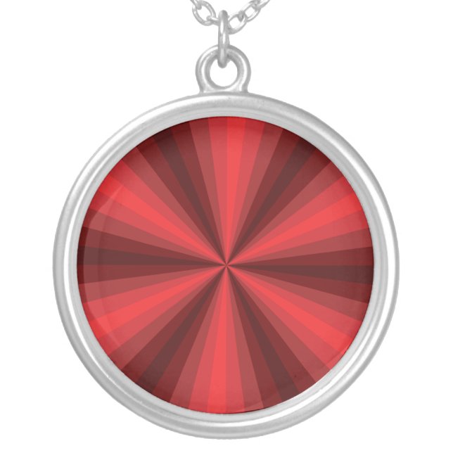 Optical Illusion Red Necklace (Front)