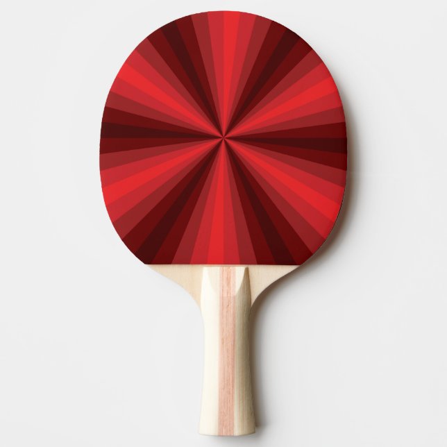 Optical Illusion Red Ping Pong Paddle (Front)