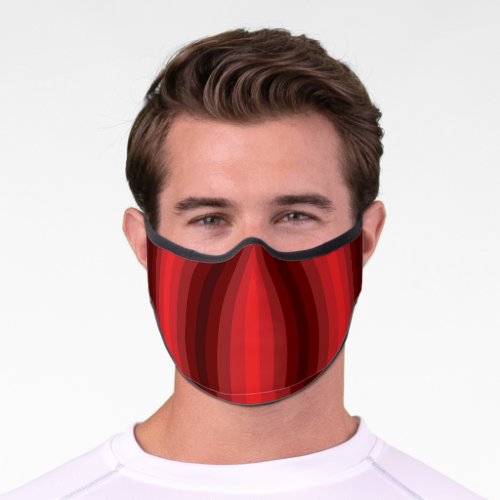 Optical Illusion Red Premium Face Mask