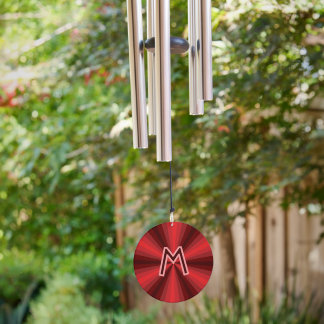 Optical Illusion Red Wind Chime