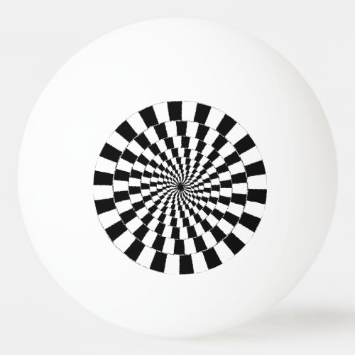 OPTICAL ILLUSION Retro Art Ping Pong Ball
