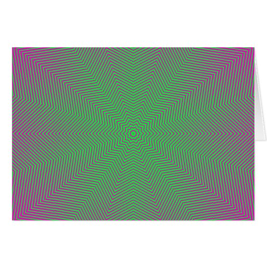 Optical Illusion Star Lines Cards (Front Horizontal)