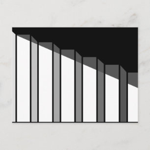 Optical Illusion Steps Stairway Postcard