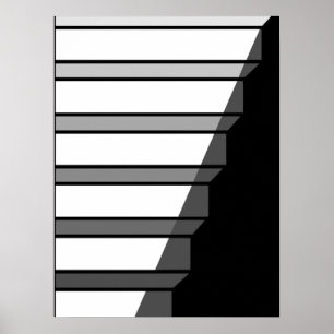 Optical Illusion Steps Stairway Poster