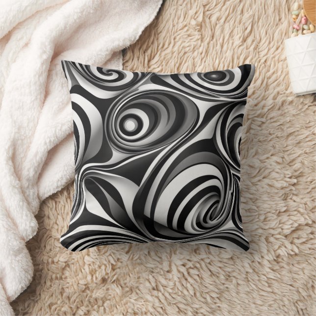 Optical Illusion Throw Pillow (Blanket)