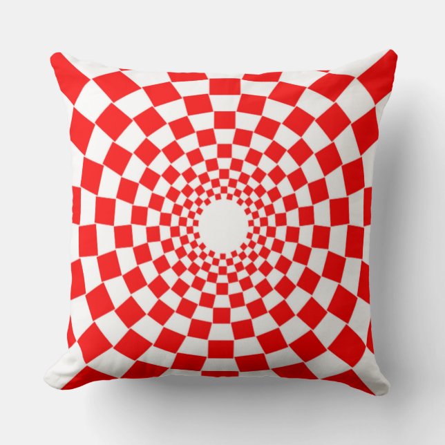 OPTICAL ILLUSION THROW PILLOW (Front)