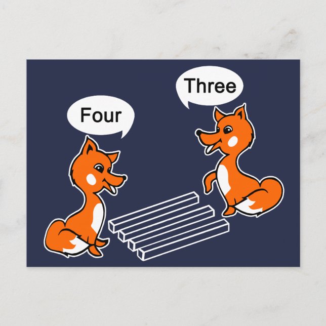 Optical illusion Trick Blue Postcard (Front)