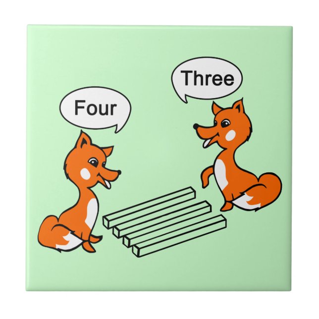 Optical illusion Trick Ceramic Tile (Front)