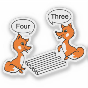 Optical illusion Trick Contour Cut Sticker