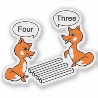 Optical illusion Trick Contour Cut Sticker