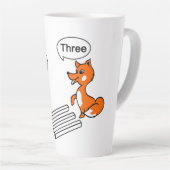 Optical illusion Trick Fox Latte Mug (Right Angle)