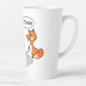 Optical illusion Trick Fox Latte Mug (Right)