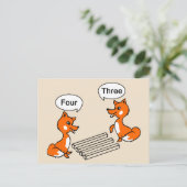 Optical illusion Trick Fox Postcard (Standing Front)