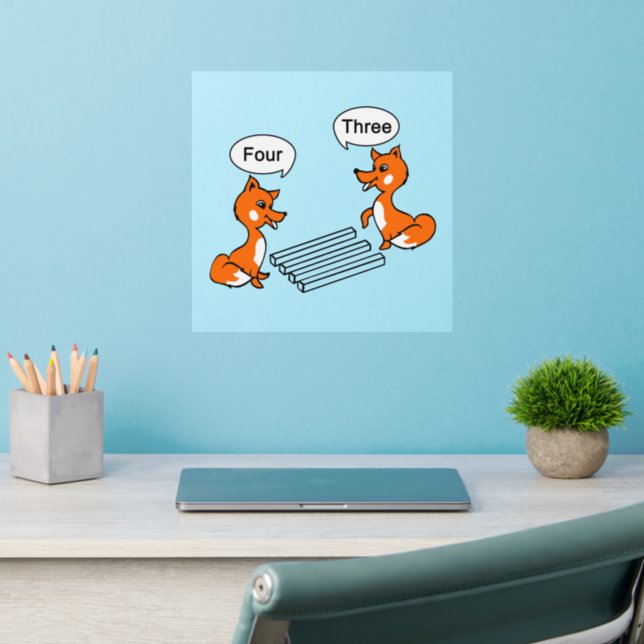 Optical illusion Trick Wall Decal (Home Office 2)