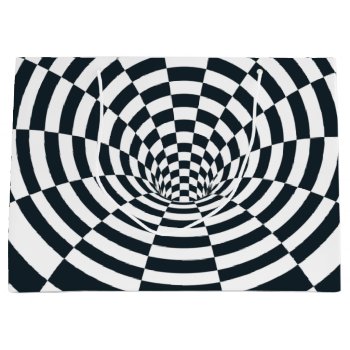 Optical Illusion Tunnel Large Gift Bag by StargazerDesigns at Zazzle