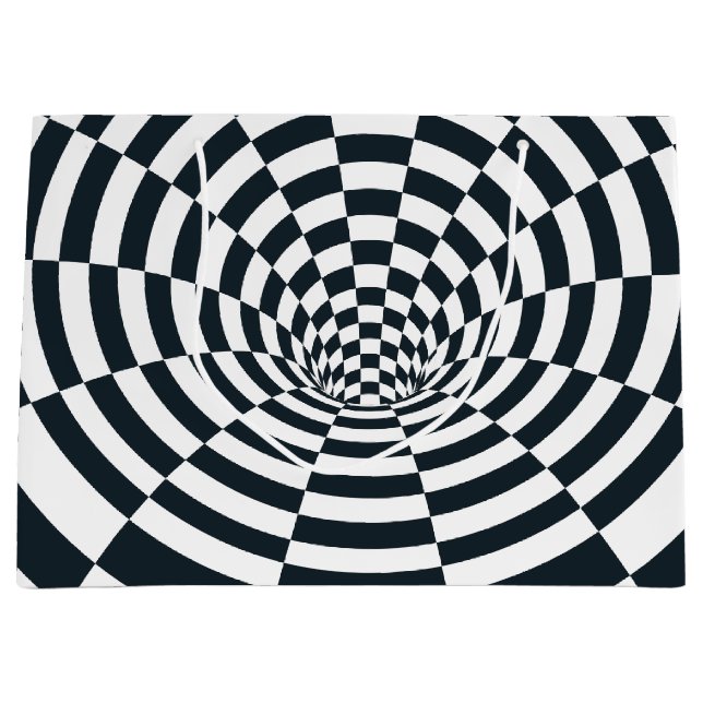 Optical Illusion Tunnel Large Gift Bag (Front)