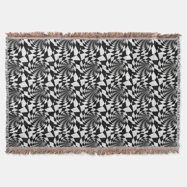 Optical Illusion Vortex Blanket (Front)