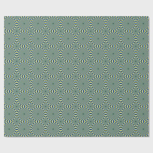 Optical Illusion Wrapping Papper Wrapping Paper (Flat)