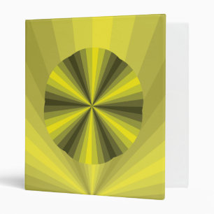 Optical Illusion Yellow Binder