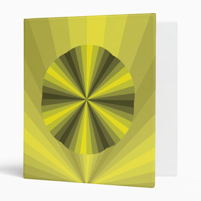 Optical Illusion Yellow Binder (Front/Inside)
