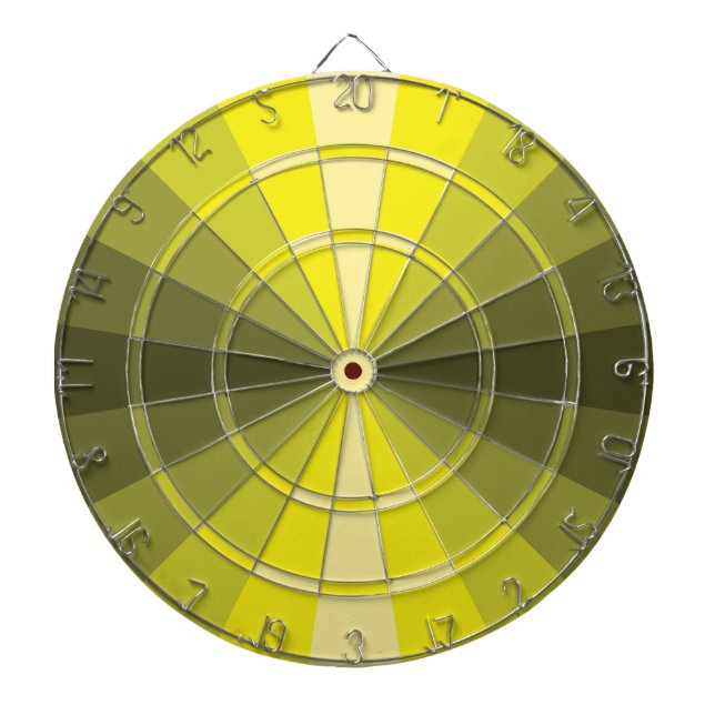 Optical Illusion Yellow Dart Board (Front)