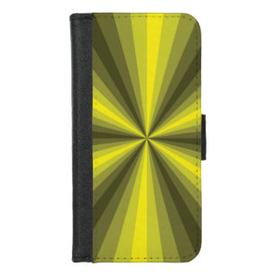 Optical Illusion Yellow Smartphone Wallet Case