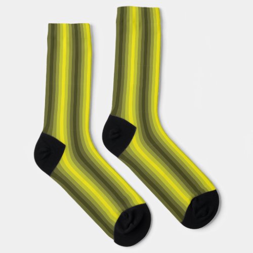 Optical Illusion Yellow Socks