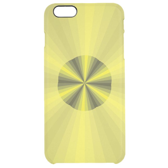 Optical Illusion Yellow Uncommon iPhone Case (Back)