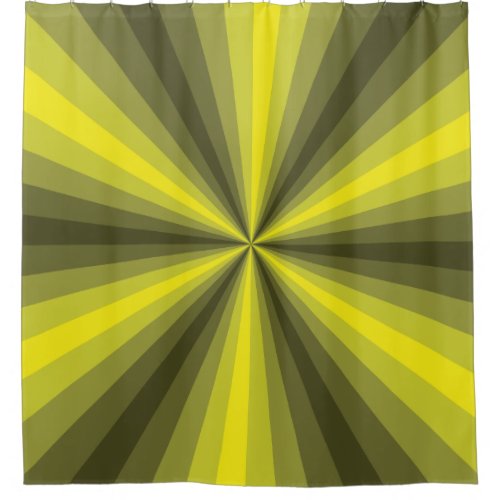 Optical Illusion YellowShower Curtain