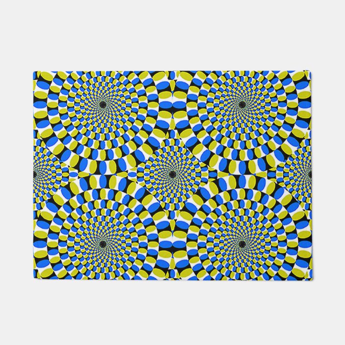 Pulsing Optical illusion Door Mat