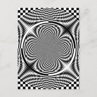 Optical illusions postcard