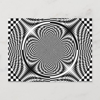 Optical Illusions Postcard by karanta at Zazzle