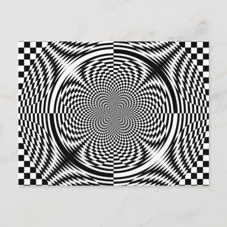 Optical Illusions Postcard