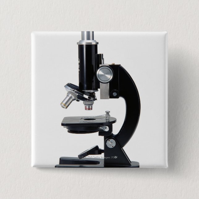 Optical Microscope 2 Pinback Button (Front)