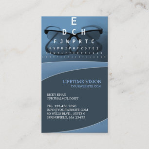 Optical Ophthalmologist Business Card Template