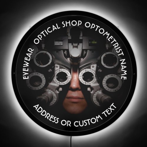 Optical Shop Optometrist Ophthalmologist Name LED Sign