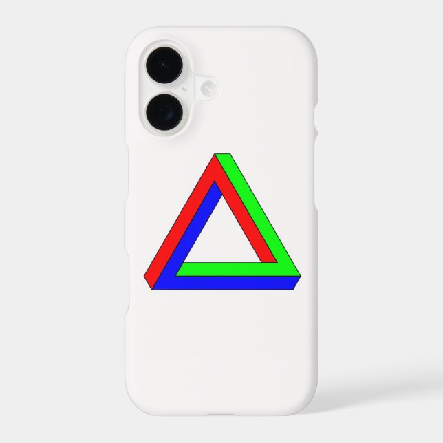 Optical Triangle illusion Iphone Case (Back)