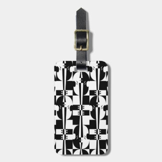 Optical Violin Illusion Luggage Tag