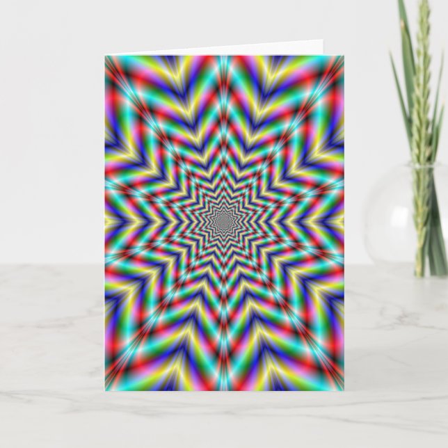 Optically Challenging Star Greeting Card (Front)