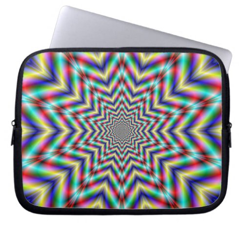 Optically Challenging Star Laptop Sleeve