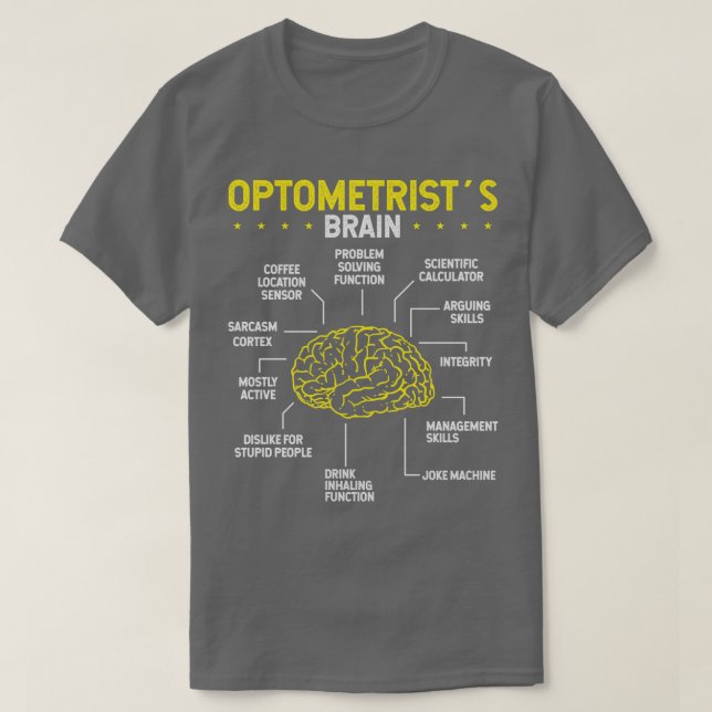 Optician Brain Optomestry Glasses Eye Whisperer T-Shirt (Design Front)