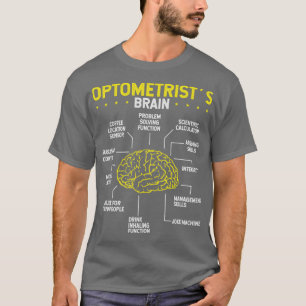 Optician Brain Optomestry Glasses Eye Whisperer T-Shirt