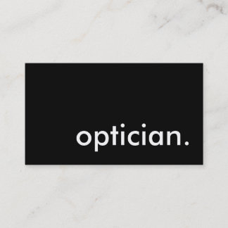 optician. business card