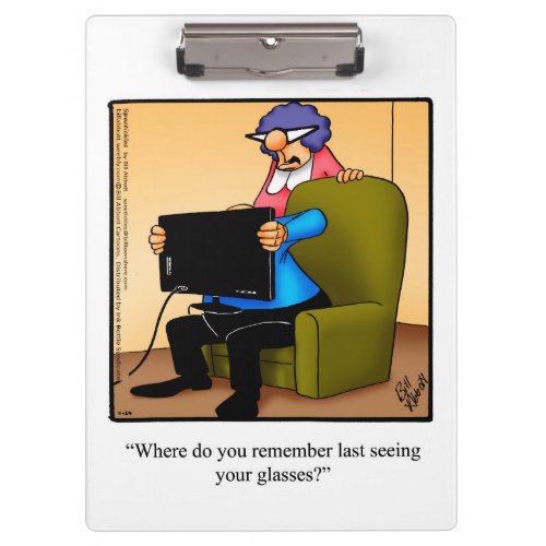 Optician Business Humor Clipboard