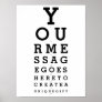 Optician Chart Create Your Own Message