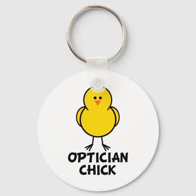 Optician Chick Keychain (Front)