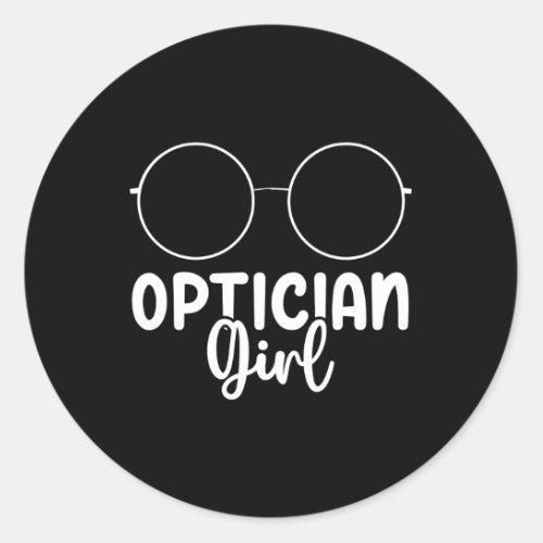 Optician Classic Round Sticker