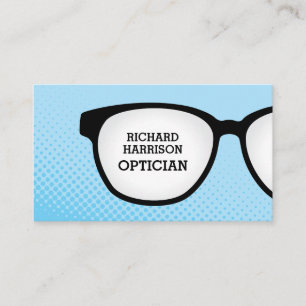 Optician Colorful Eyeglasses Business Card