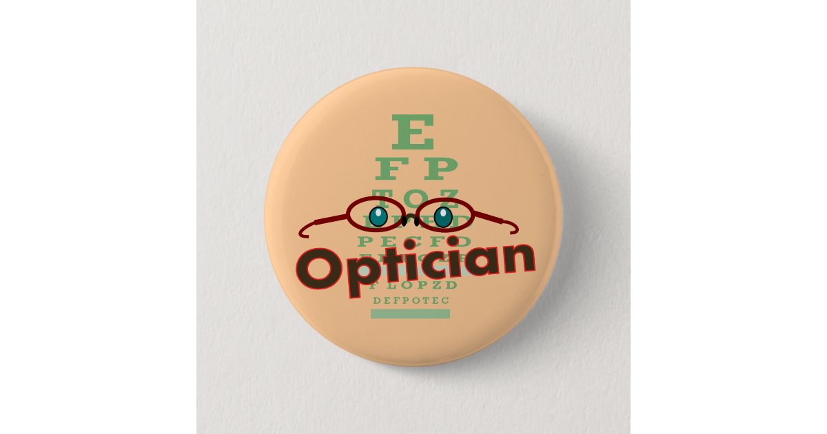OpticianEye chart Gifts Pinback Button Zazzle