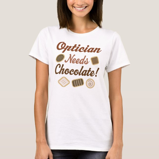 Optician (Funny) Gift T-Shirt (Front)